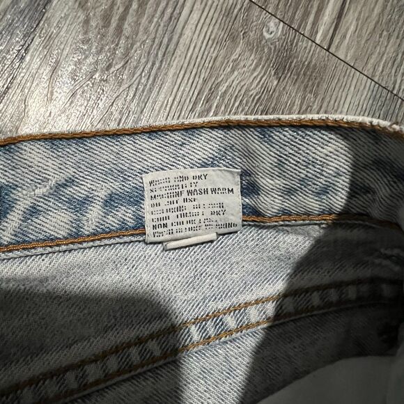 Jordache Basics 90s Acid Wash Jeans 11/12 (27x28.5) Made in Hong Kong - Picture 4 of 10